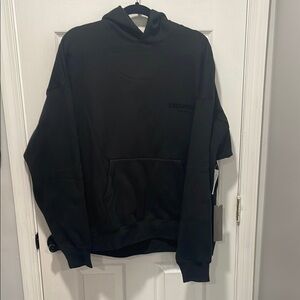 Fear of God Essentialss Black Hoodie size large brand new